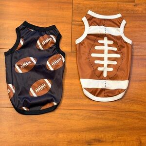 Football-Themed Dog Tank Tops
